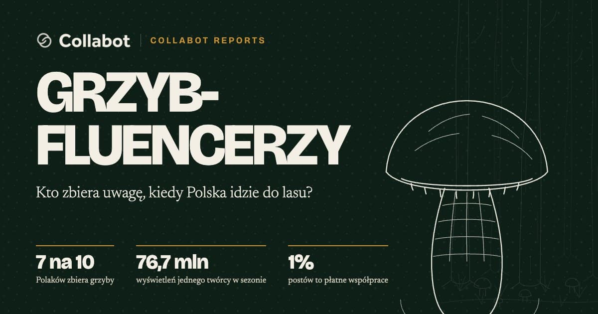 Grzybfluencerzy — okładka raportu Collabota